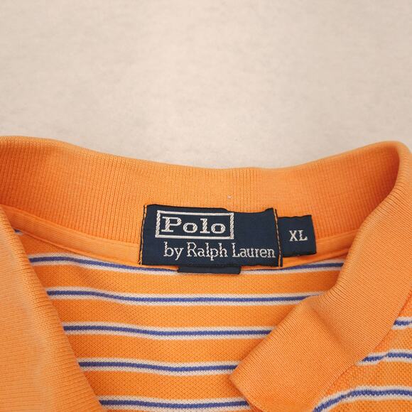 Polo by Ralph Lauren Collared Short Sleeve Polo Shirt Mens Size XL Orange - Picture 3 of 9